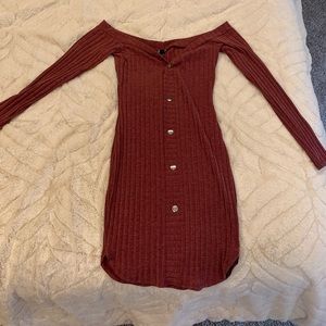 Off shoulder fall fashion dress